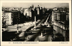 Avenida del Generalisimo Postcard