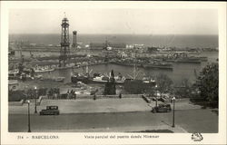 Vista Parcial del Puerto Desde Miramar Postcard