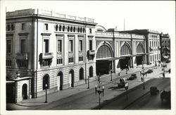 Estacion de Madrid a Zaragoza y a Alicante Postcard