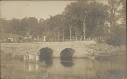 Stone Bridge Over River Postcard