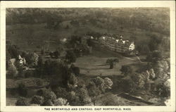 Bird's Eye View of The Northfield and Chateau East Northfield, MA Postcard Postcard Postcard