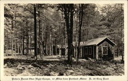 Pride's Forest Over Night Camps Portland, ME Postcard Postcard Postcard