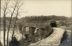 Rooks Covered Bridge West Newbury, MA Postcard Postcard Postcard