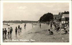 Bathers at Swift's Beach Wareham, MA Postcard Postcard Postcard