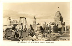 Sky Line in the Banking District Postcard