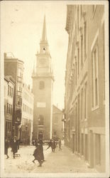 View of Old North Church Boston, MA Postcard Postcard Postcard