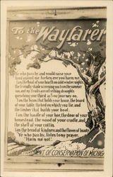 The Wayfarer - Department of Conservation Michigan Postcard Postcard Postcard