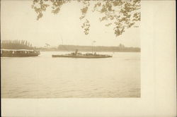 Torpedo Boat on the Water Postcard