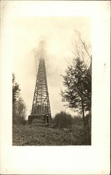 Gusher Oil Well Oil Wells Postcard Postcard Postcard