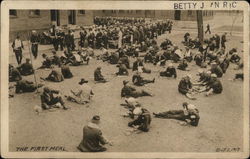 Sailors - "The First Meal" Navy Postcard Postcard Postcard