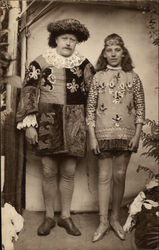 Portrait of Two Men in Renaissance Costume Postcard