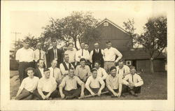 Snapshot of Group of Men in 1924 Postcard Postcard Postcard