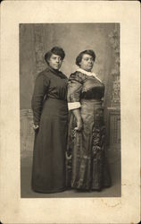 Portrait of Two African American Sisters Postcard