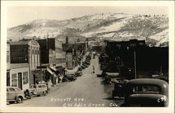 Looking Down Bennett Avenue Postcard