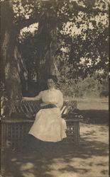 Snapshot of Woman Postcard