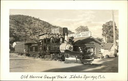 Old Narrow Gauge Train Postcard