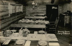 Dining Room, Lazy R Ranch Idaho Postcard Postcard Postcard