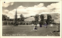 Archery Range at Sun Valley, Idaho Postcard