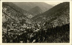 Town in Treed Valley - Idaho? Postcard Postcard Postcard