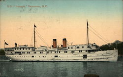 SS "Iroquois" Vancouver, BC Canada British Columbia Postcard Postcard Postcard