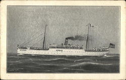 Steamer En Route Postcard