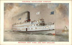 Colonial Navigation Company Steamer "Lexington" Steamers Postcard Postcard Postcard