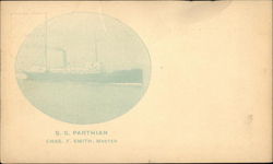 SS Parthian Steamers Postcard Postcard Postcard