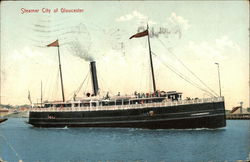 Steamer City of Gloucester Postcard