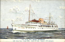 Twin Screw M.V. Royal Sovereign Postcard