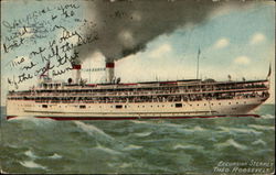 Excursion Steamer Theo Roosevelt Postcard