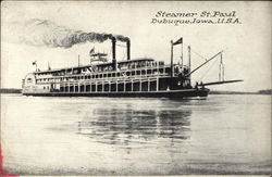 Steamer St Paul on the Water Postcard