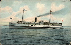 Str. Bay State Steamers Postcard Postcard Postcard