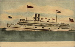 Steamship "Providence", Providence Line Postcard