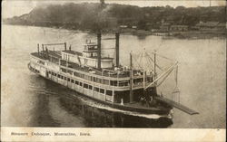 Steamer Dubuque Postcard