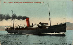 SS "Bruce" of the Reid Newfoundland Steamship Co. Steamers Postcard Postcard Postcard