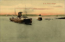 SS Prince George Steamers Postcard Postcard Postcard