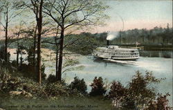 Steamer R.B. Fuller on the Kennebec River Maine Postcard Postcard Postcard