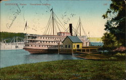 Steamboat Landing Dresden, ME Postcard Postcard Postcard