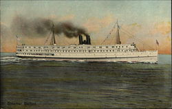 Steamer Belfast Postcard