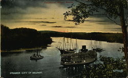 Steamer City of Belfast Ireland Postcard Postcard Postcard