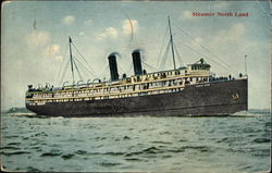 Steamer North Land Postcard