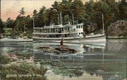 Steamer Nahanada at Hell Gate Steamers Postcard Postcard Postcard