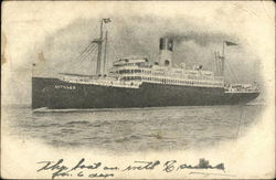 Steamer "Antilles" Steamers Postcard Postcard Postcard