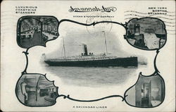 A Savannah Liner, Savannah Line, Ocean Steamship Company Postcard