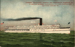 Steamer "Southland", Norfolk & Washington Steamboat Co. Old Point Comfort, VA Postcard Postcard Postcard