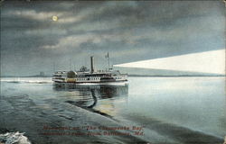 Moonlight on "The Chesapeake Bay", Steamer Louise Baltimore, MD Postcard Postcard Postcard