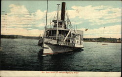 Str. Sea Bird on the Shrewsbury River Steamers Postcard Postcard Postcard