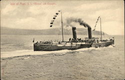 Isle of Man, S. S. "Mona" off Douglas Steamers Postcard Postcard Postcard