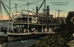 Excursion Steamer "Alton" on Mississippi River Steamers Postcard Postcard Postcard