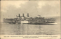 The New "Washington Irving" Steamers Postcard Postcard Postcard